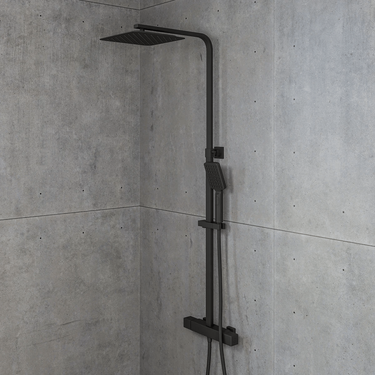 Næsby Takduschset m/Termostat blandare och 25 cm takdusch, 160 C/C