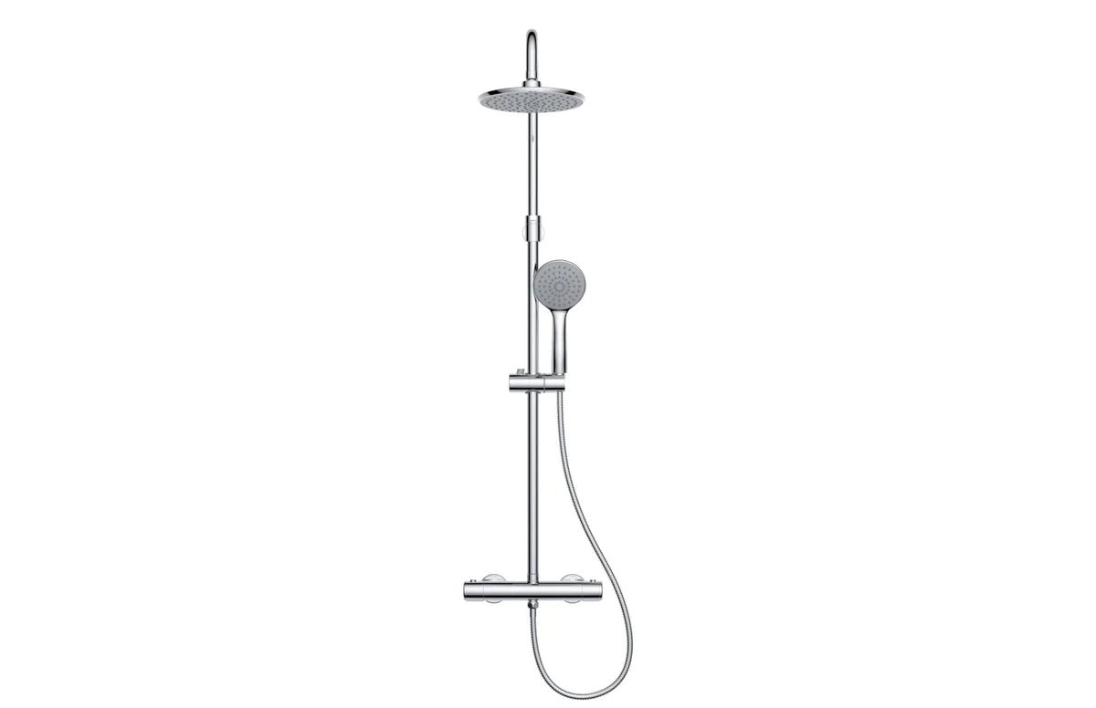 Houston Takduschset m/Termostat blandare och 20 cm takdusch, 150 C/C