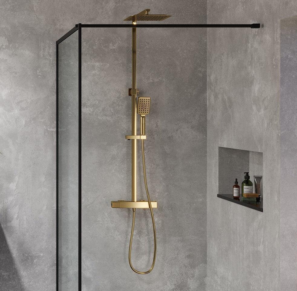 Næsby Takduschset m/Termostat blandare och 25 cm takdusch, 150 C/C