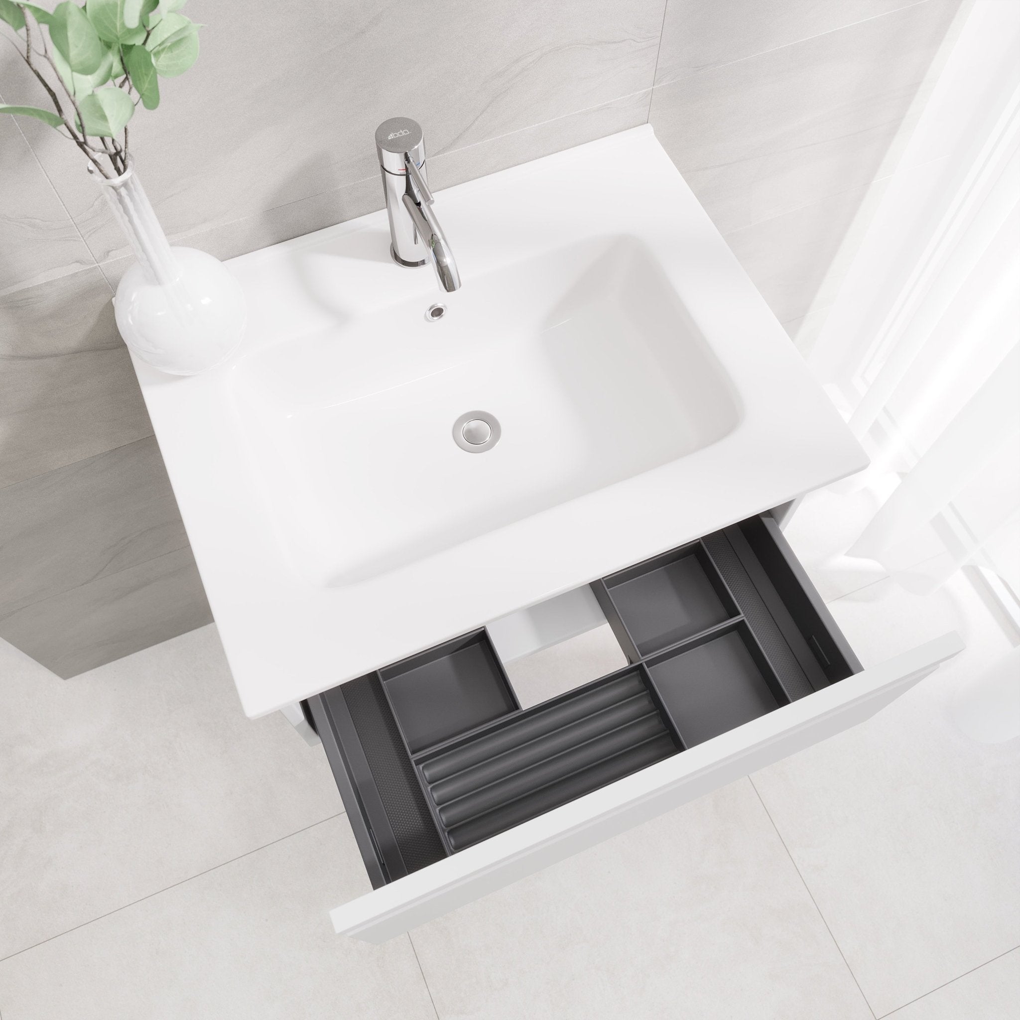 Kuberg Compact Badrumsmöbel, Vit Matt