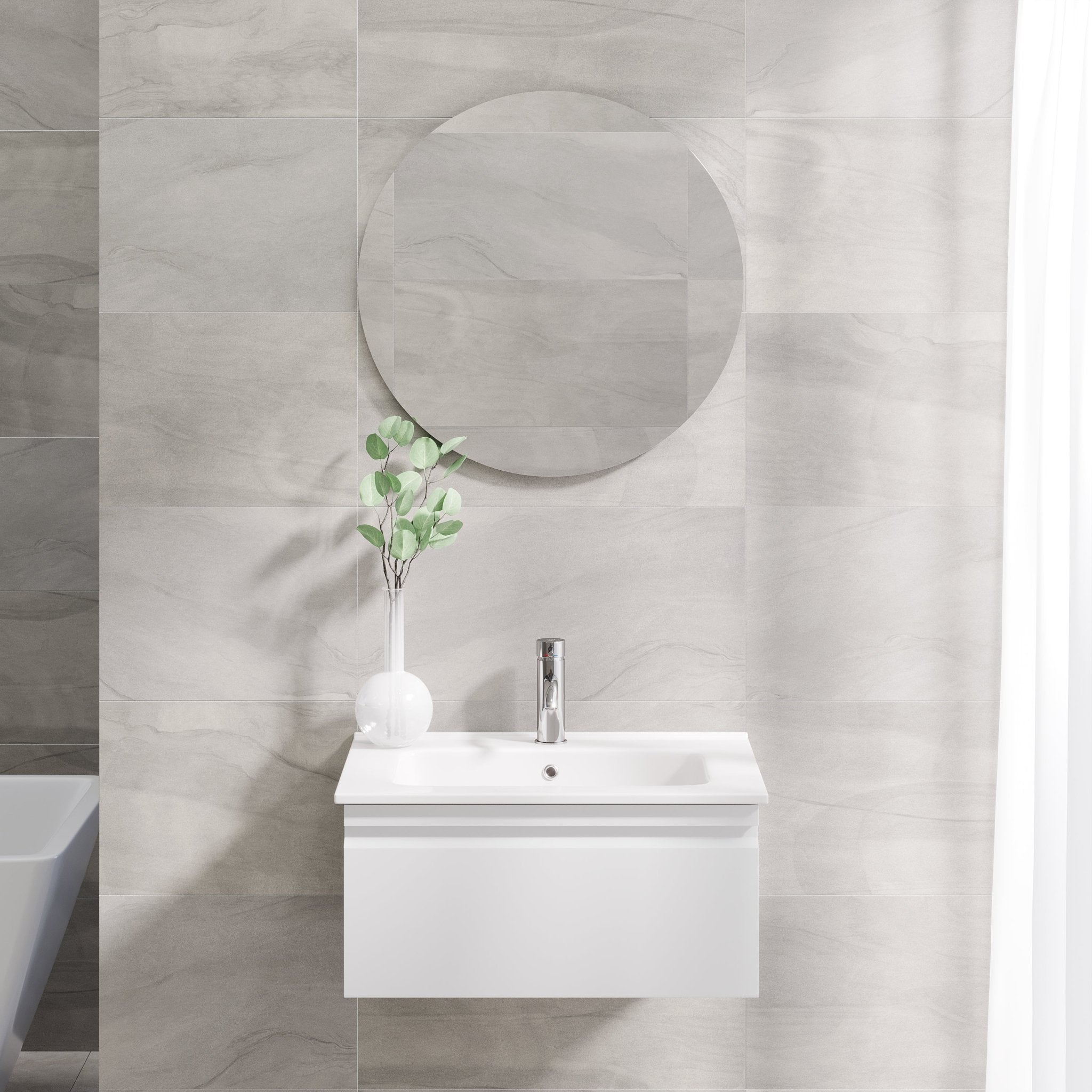 Kuberg Compact Badrumsmöbel, Vit Matt