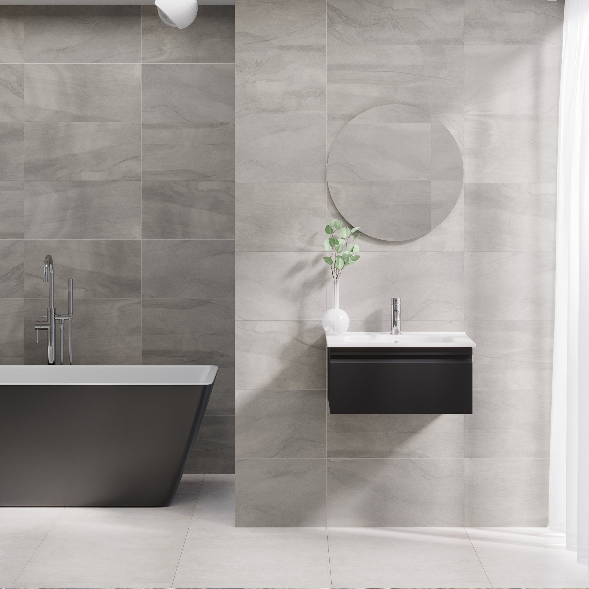 Kuberg Compact Badrumsmöbel, Svart Matt