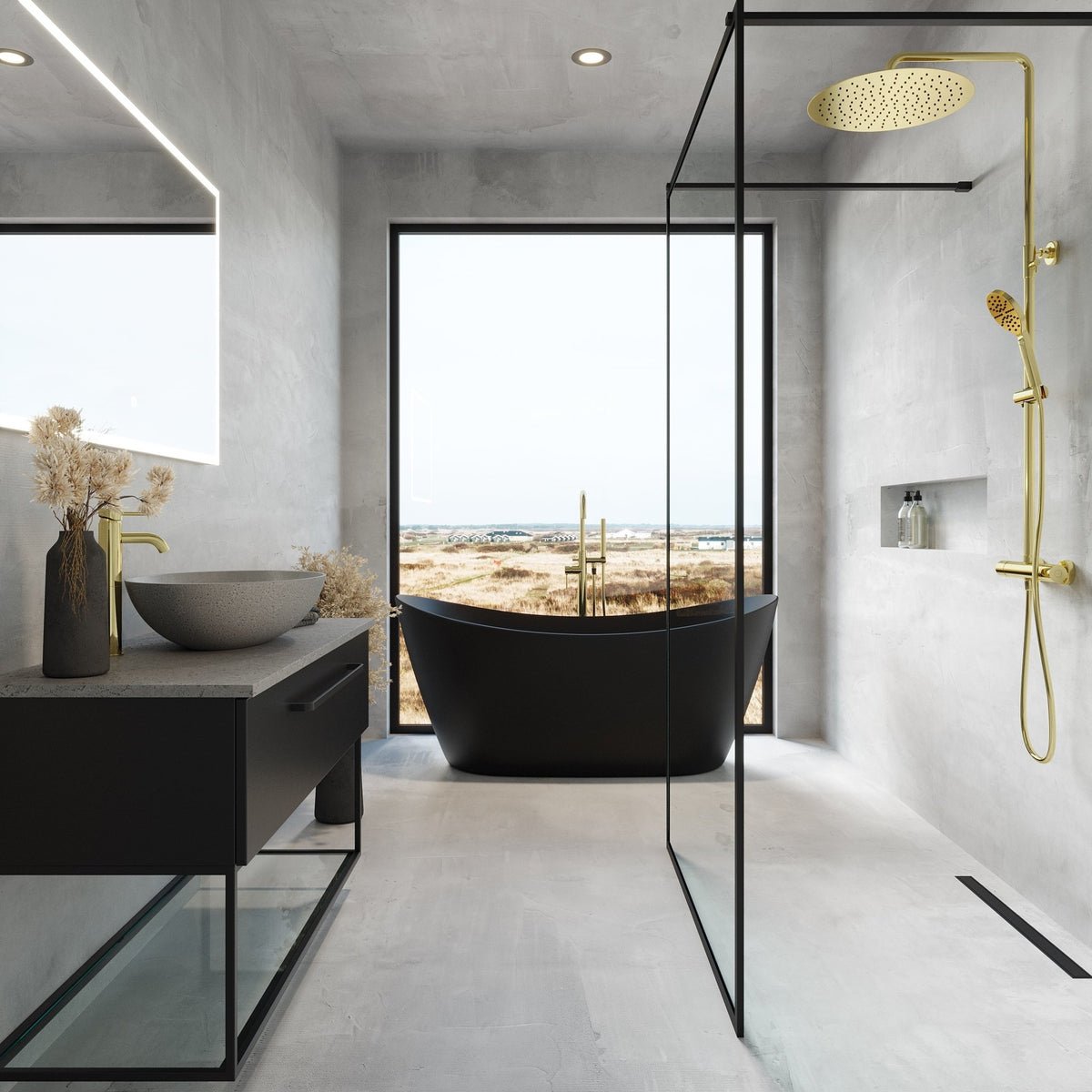 Viggja Compact Badrumsmöbel, Vit Matt