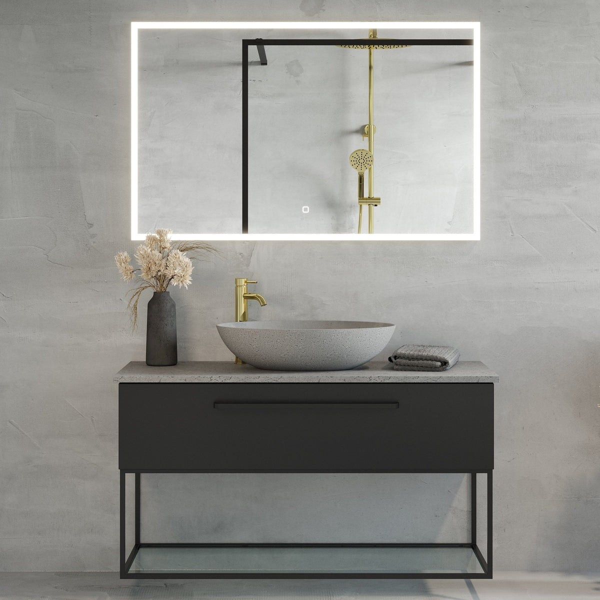 Viggja Compact Badrumsmöbel, Vit Matt