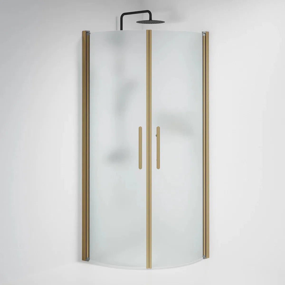 Vänern Duschhörn, Rund, Frostat Glas, Brons Profil