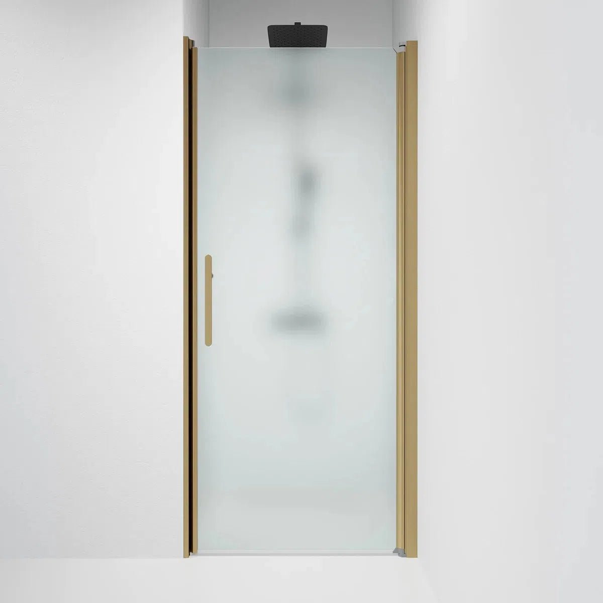 Vänern Niche Duschdörr, Frostat Glas, Brons Profil