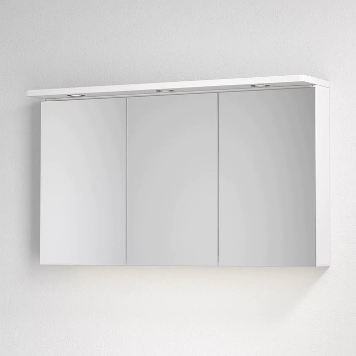 Spegelskåp Fjäll med LED belysning, Rektangulär