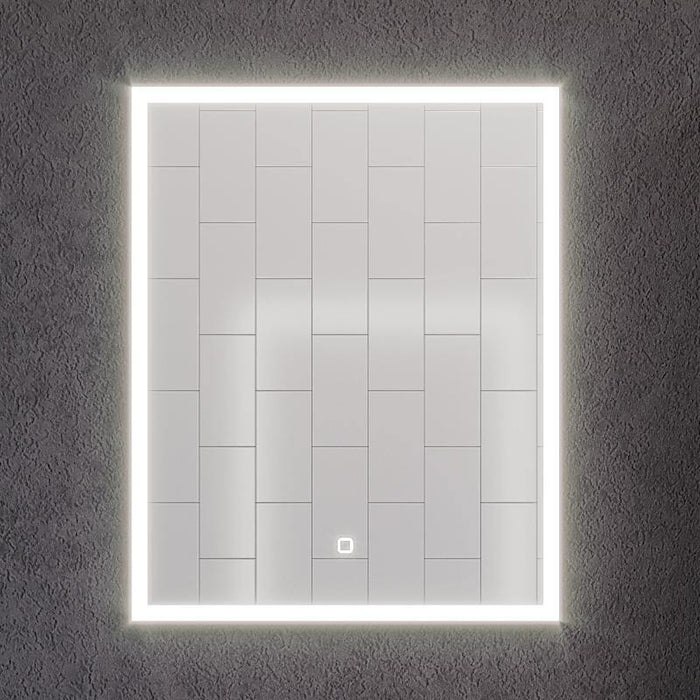 Spegel Fornæs med LED belysning, Rektangulär