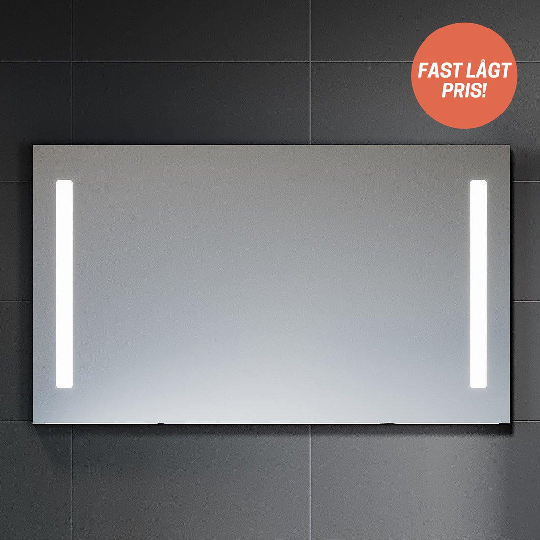 Spegel Nordfeld med LED belysning och Rörelsesensor