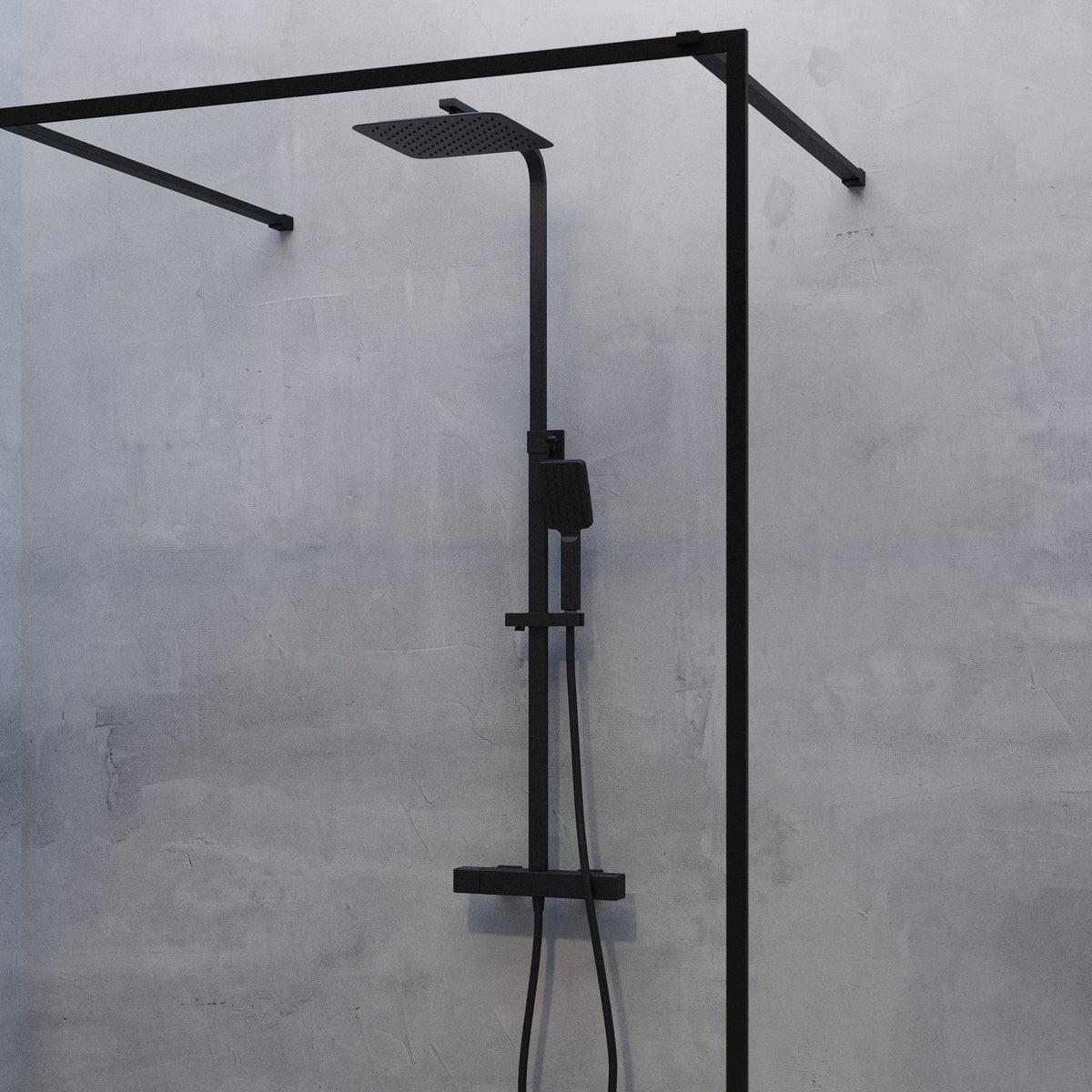 Næsby Takduschset m/Termostat blandare och 25 cm takdusch, 150 C/C
